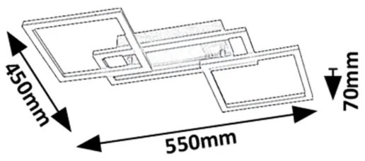 Rabalux 71382 - stmievateľné LED stropné svietidlo ELLINOR LED/40W/230V 3000-6500K + diaľkové ovládanie