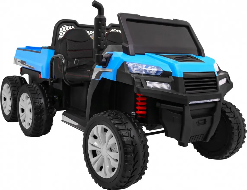 Ramiz Detské nákladné auto Farmer Truck pre 2 deti modré + pohon 4x4 + diaľkové ovládanie + sklápač + LED audio