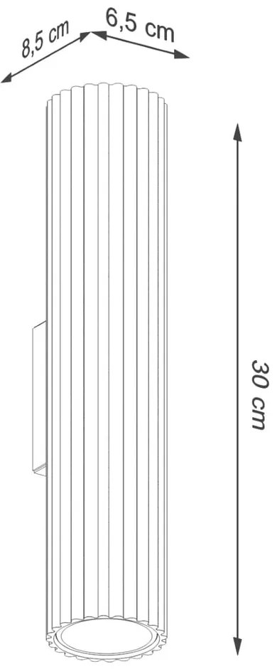 Nástenné svietidlo v zlatej farbe Gleam – Sollux
