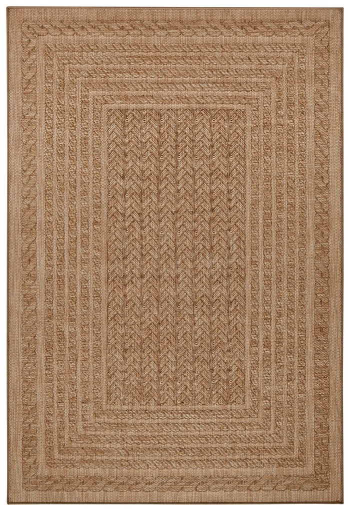 Hanse Home, Kusový koberec Forest 103992 Beige / Brown – na von aj na doma, 160x230, béžová, chodba / predsieň