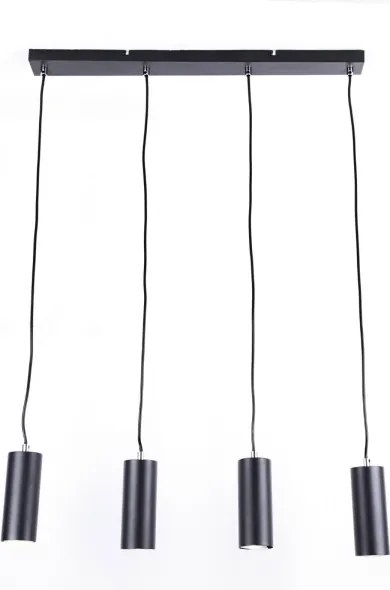 Globo 57911-4HB - Luster na lanku ROBBY 4xGU10/35W/230V čierna