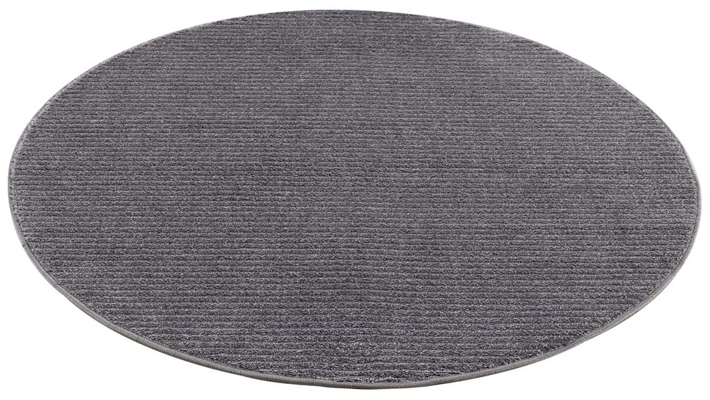 Dekorstudio Okrúhly jednofarebný koberec FANCY 900 - sivý Priemer koberca: 160cm