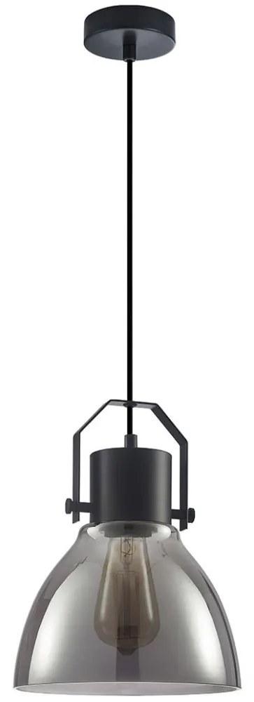 ITALUX PND-22371-1-BK+SG - Luster na lanku DARLENA 1xE27/40W/230V čierna