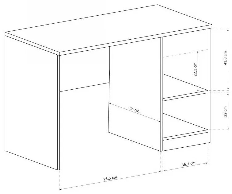 PC stolík Titanus 19 (dub lefkas). Akcia -18%. Vlastná spoľahlivá doprava až k Vám domov. 1055528