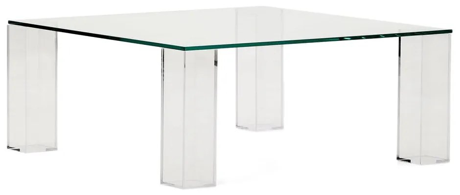 Sklenený konferenčný stolík 85x85 cm Adularia – Kave Home