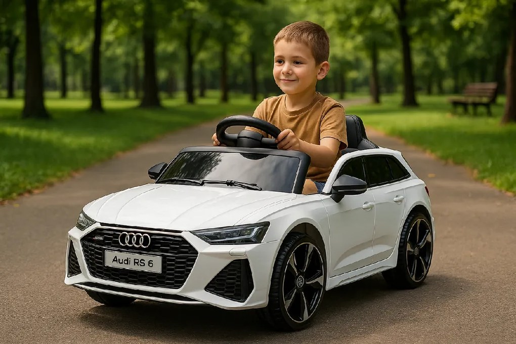 Elektrické autíčko Audi RS 6 biele