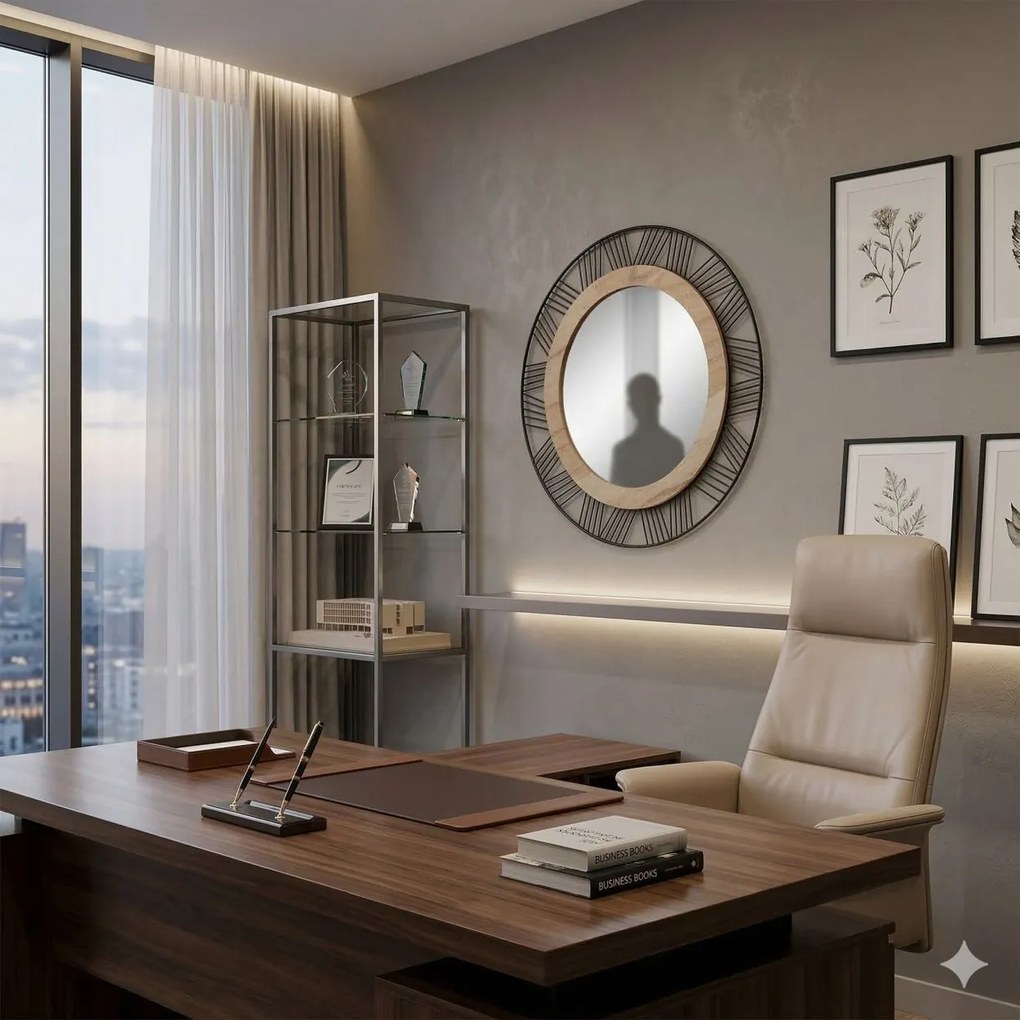 Zrkadlo Joe, hnedé/čierne