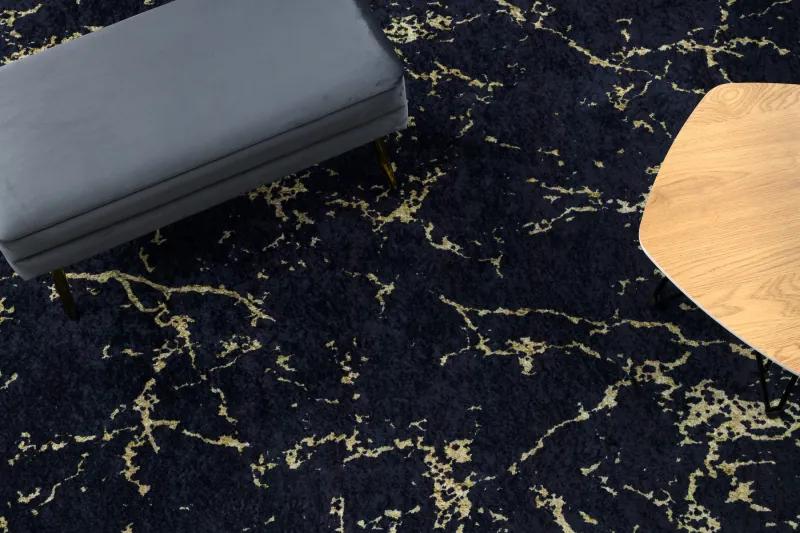 MIRO 52003.803 umývací koberec Mramor protišmykový - čierna Veľkosť: 80x150 cm