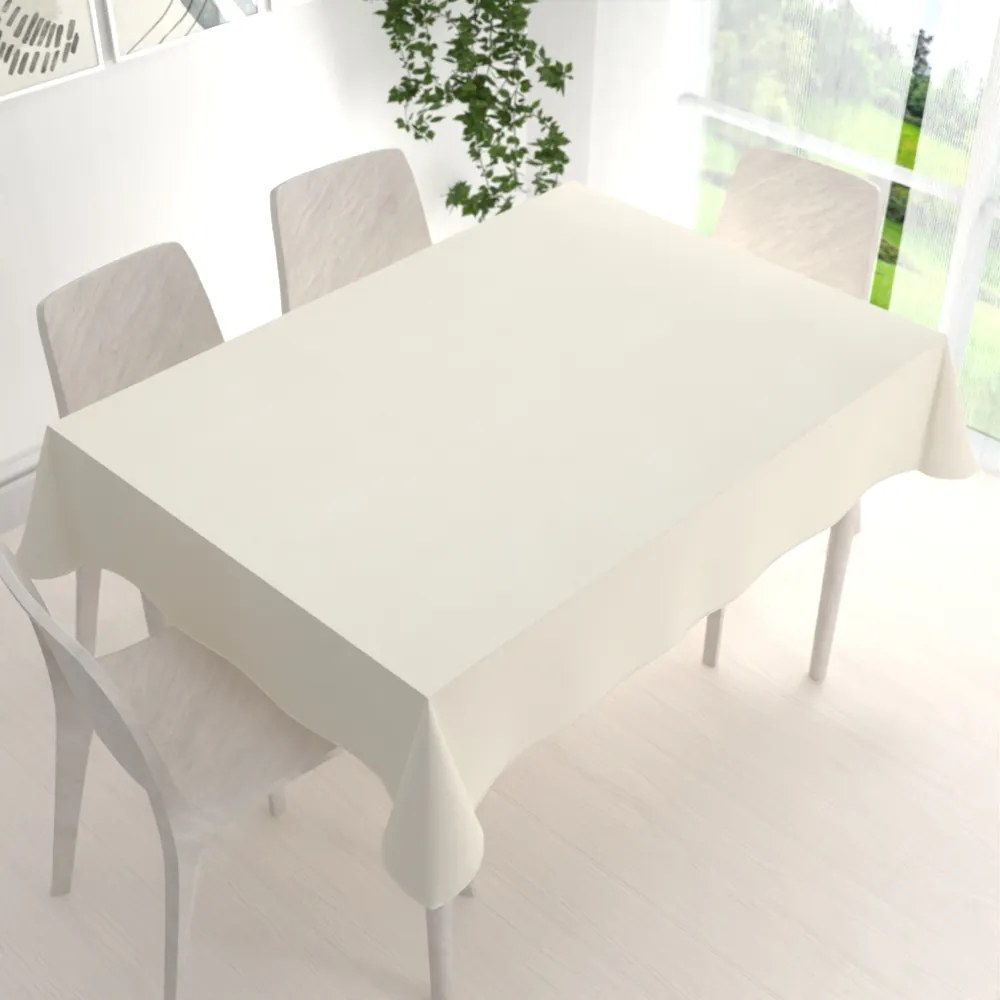 Biante Teflónový obdĺžnikový obrus TF-051 Smotanový 100x140 cm