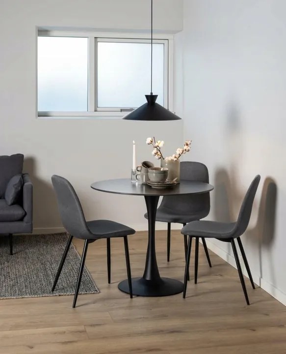 Jídelní židle Celia šedá/černá