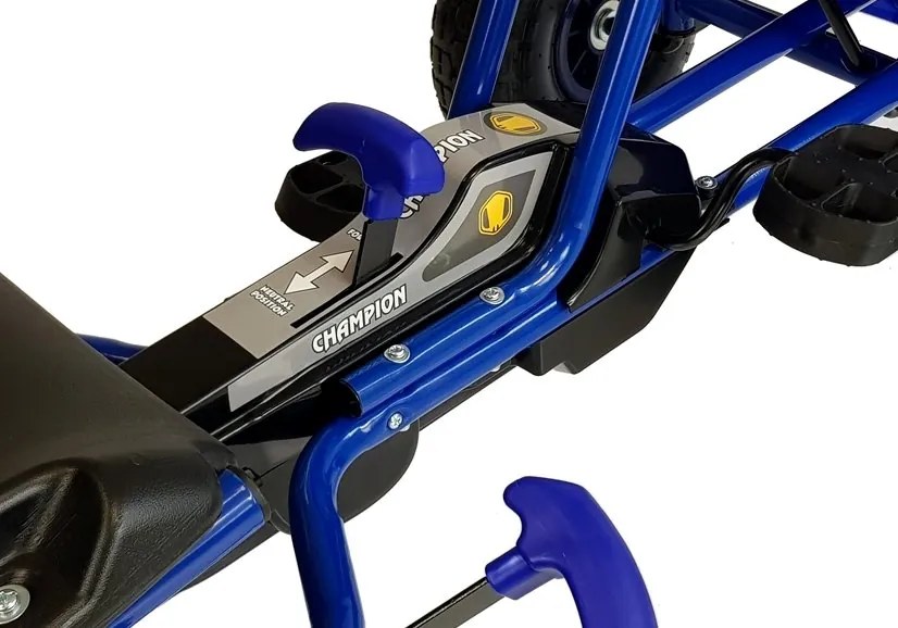 LEAN TOYS Šľapacia kára A-18 modrá - 2023