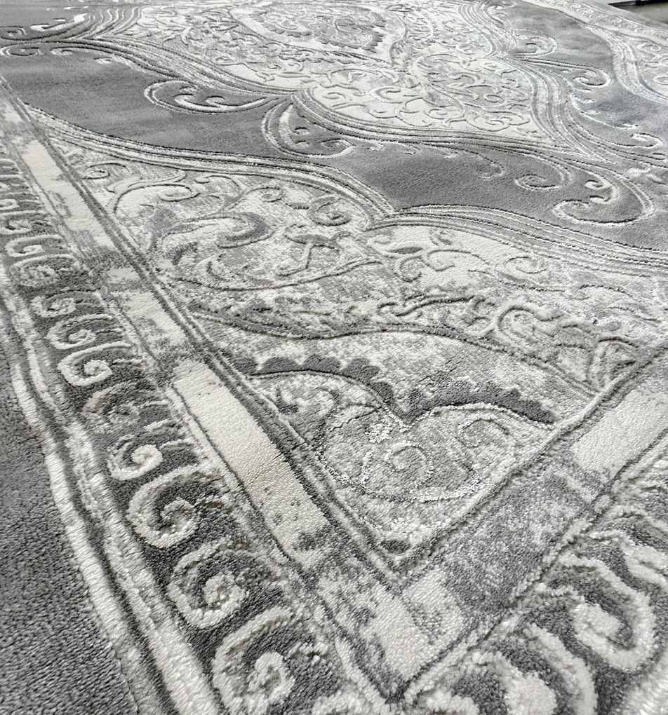 BE Koberec Opera 8081 GREY – sivý obdĺžnikový Rozmer: 200x290 cm