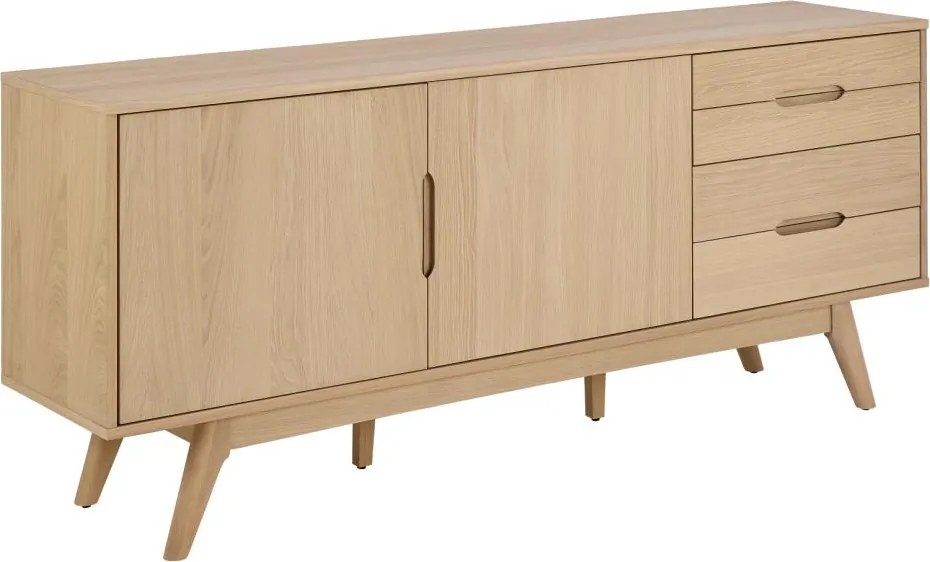 Komoda Marte 180 cm dub bielený