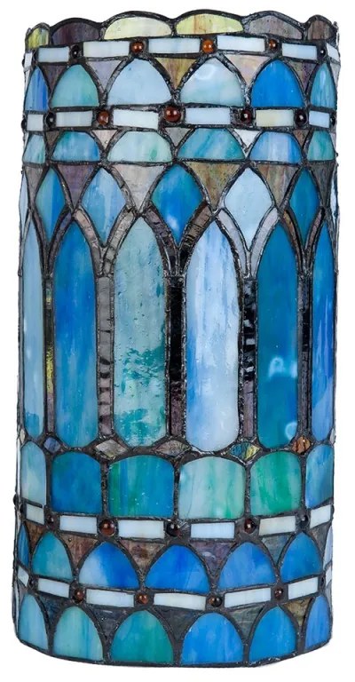 Tiffany nástenná lampa 20*11*36 BLUE