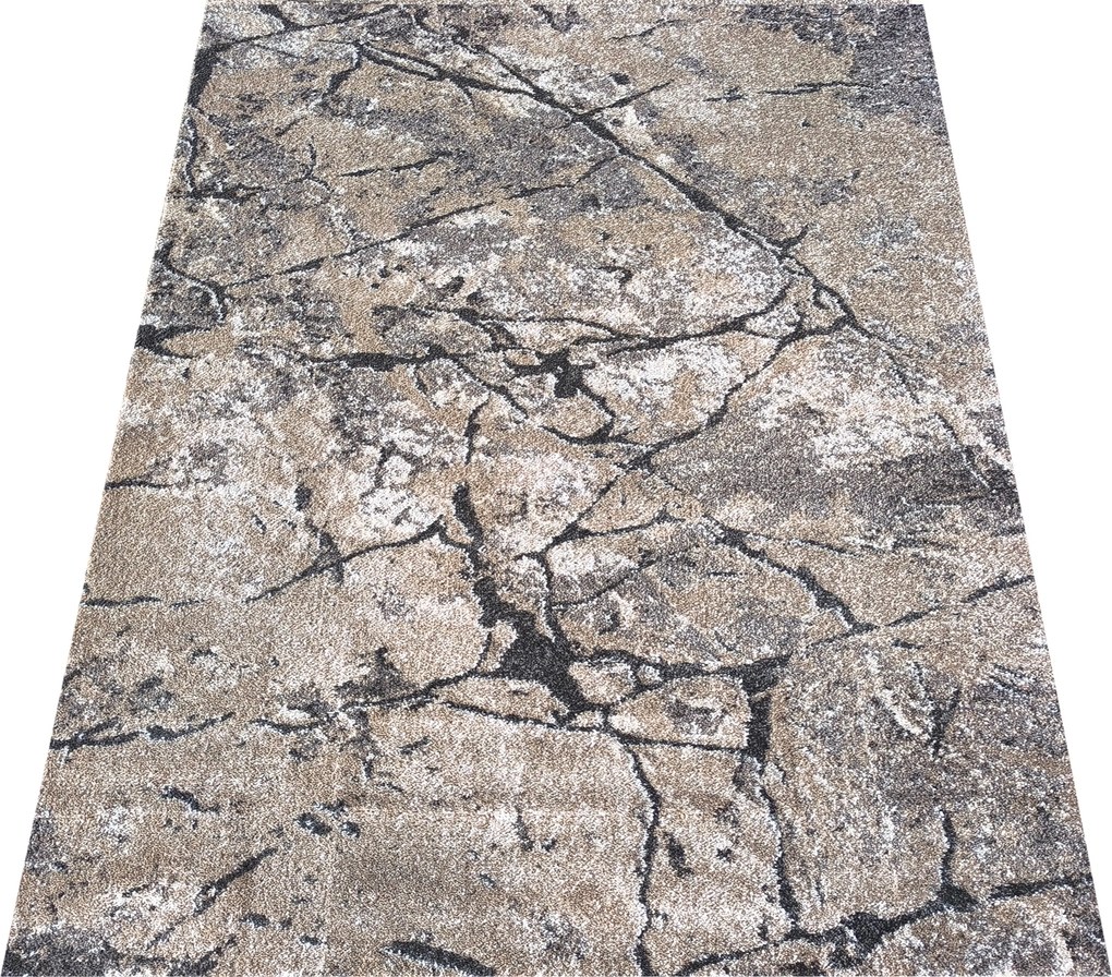 DY Hnedý koberec s mramorovým vzorom Panamero 25 Rozmer: 240x330 cm