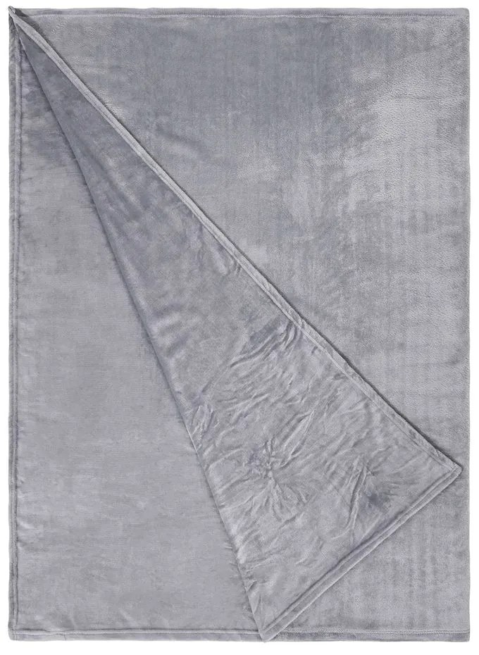 LAZY DAYS Flisová deka 200 x 150 cm - sivá