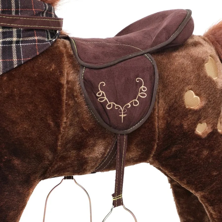 Hojdací koník hnedý so zvukovým efektom Spielwerk