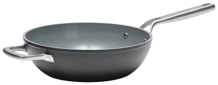 Wok panvica s pokrievkou/s keramickým povrchom ø 28 cm Meda 3.0 – FABINI