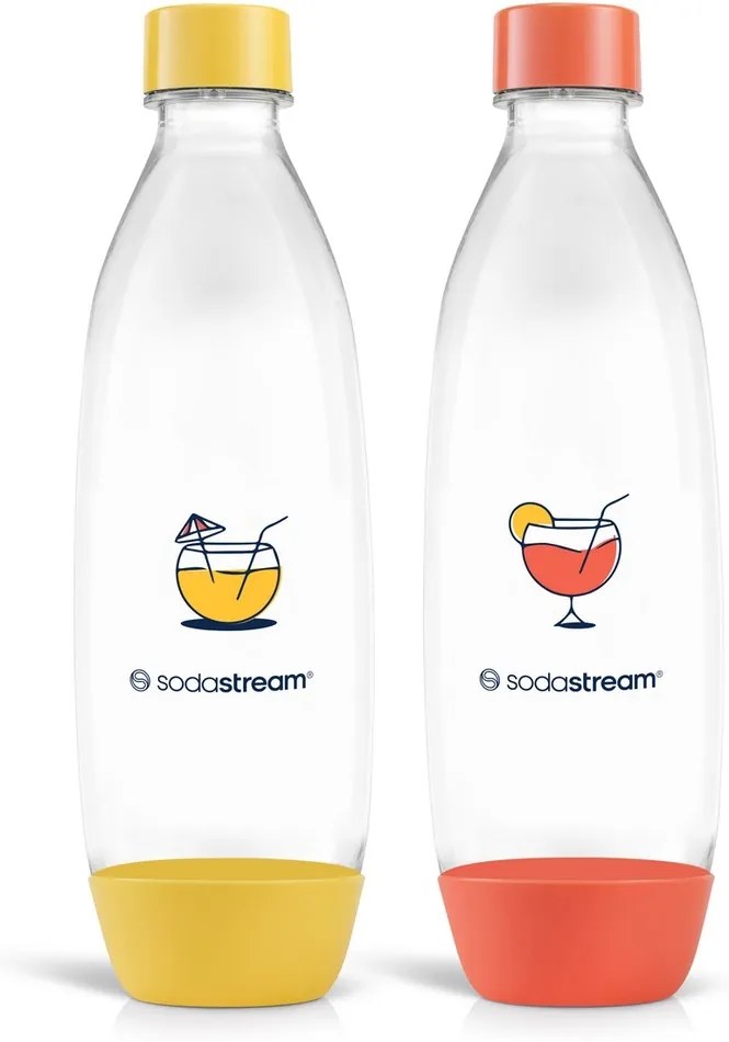 Sodastream Fľaša Fuse Orange/Yellow 2x 1 l, do umývačky