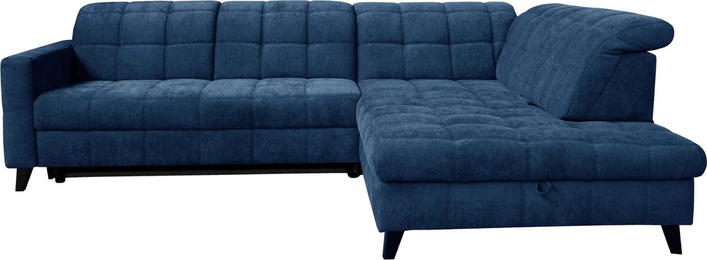 XXXLutz ROHOVÁ SEDAČKA, textil, modrá Xora - Sedačky - 002527008011