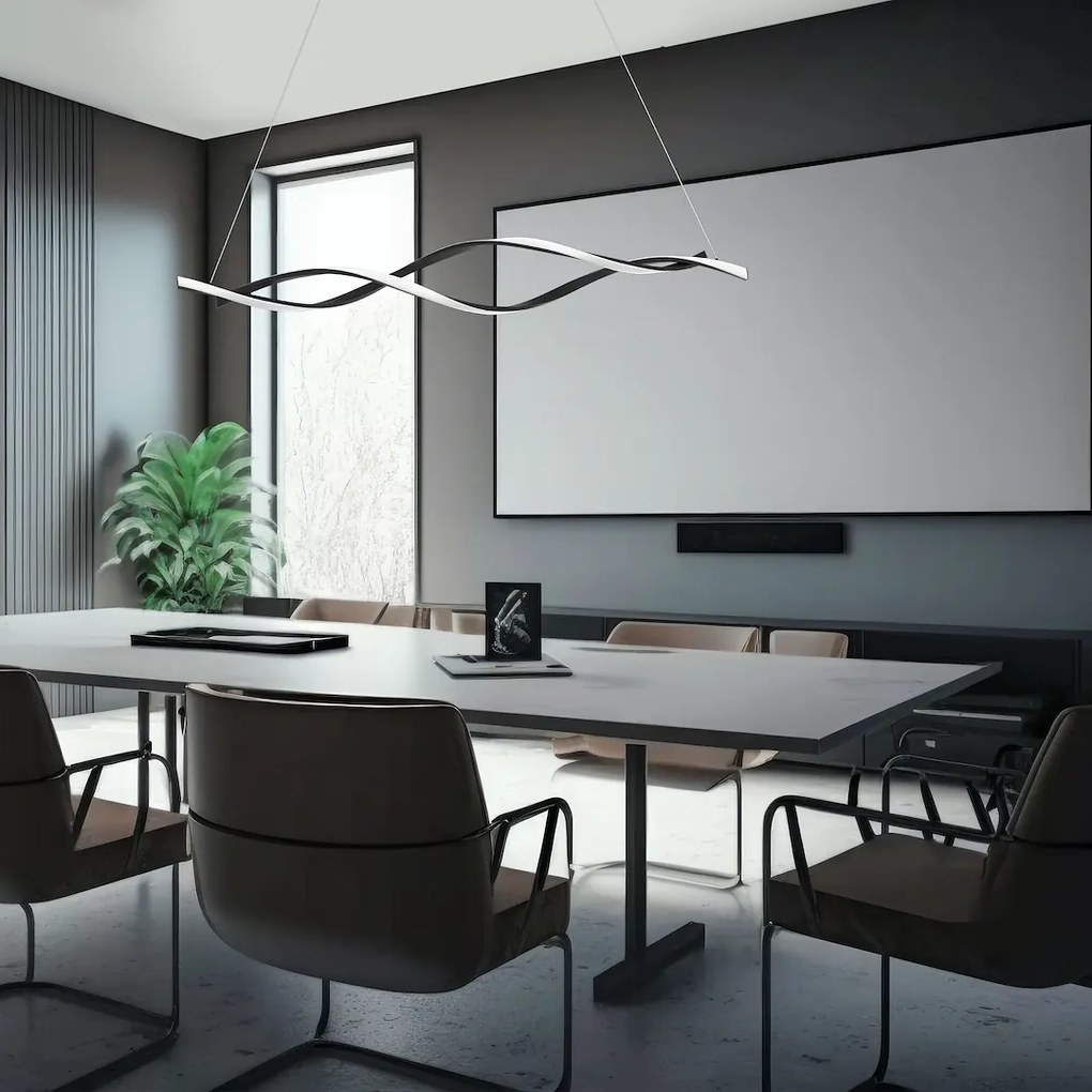 Závesné LED svietidlo Grant, 2x LED 38w, 4000k, b