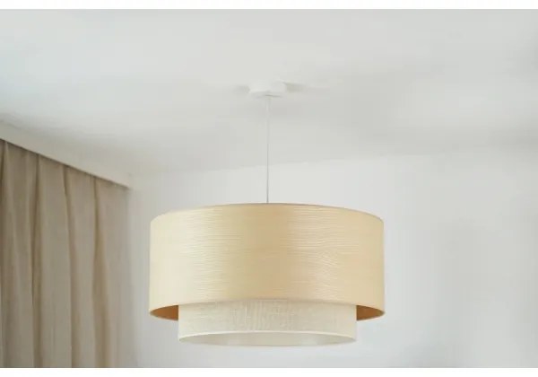 Brilagi - Luster na lanku ARIZONA BOHO 1xE27/15W/230V pr. 60 cm béžová/biela