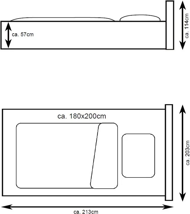 Posteľ Joy 180x200 cm, svetlo béžová látka