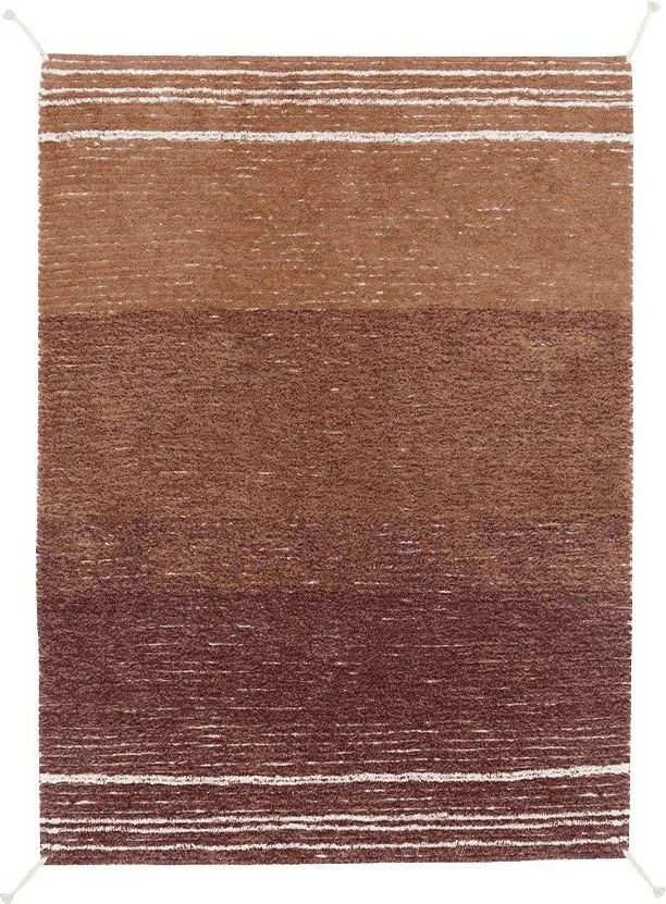 Bavlnený koberec v tehlovej farbe 170x240 cm Twin Toffee – Lorena Canals