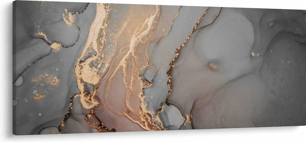 Obrázok - Šedo-zlatý mramor (120x50 cm)
