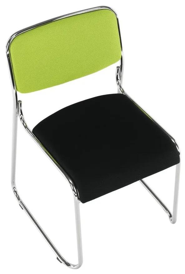 Tempo Kondela Zasadacia stolička, zelená/čierna sieťovina, BULUT