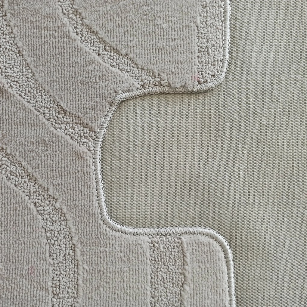 DY Kúpeľňová sada koberčekov s výrezom Symphony Sand Grey