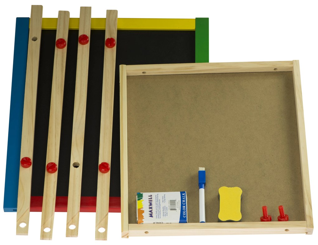 KIK Multifunkčná tabuľa obojstranná magnetická tabuľa 49 cm stojaca