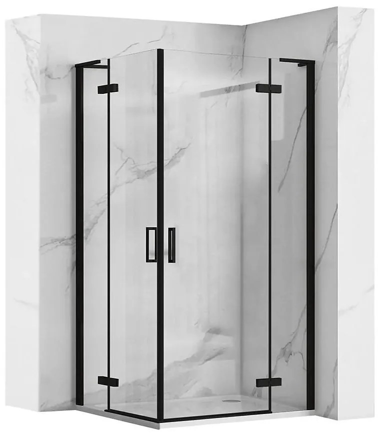 Sprchový kút Hugo Rea K6602 100x100x200,5 black