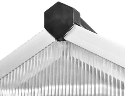 vidaXL Skleník, hliník 481x250x195 cm, 23,44 m³-
