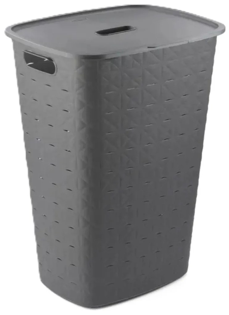 Curver Kôš na špinavú bielizeň LAUNDRY HAMPER 56L, tmavo šedý
