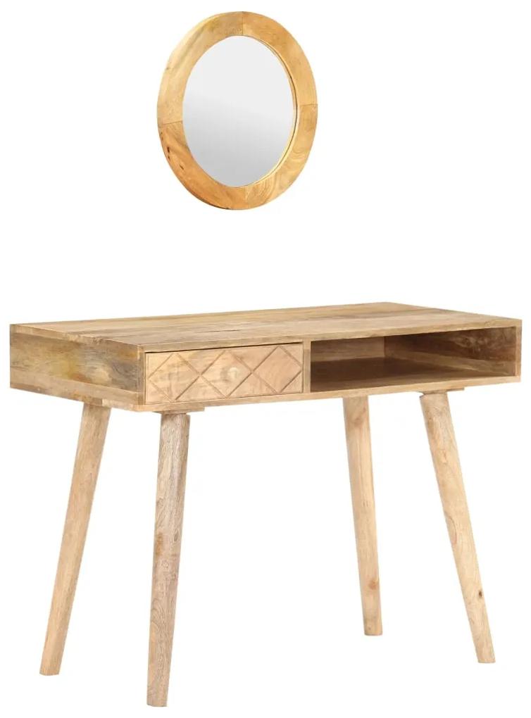 Toaletný stolík 100x50x76 cm masívne mangovníkové drevo
