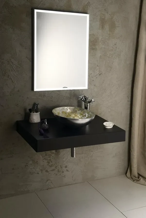 Sapho Sapho, LUMINAR LED podsvietené zrkadlo v ráme 600x800mm, chróm, NL557