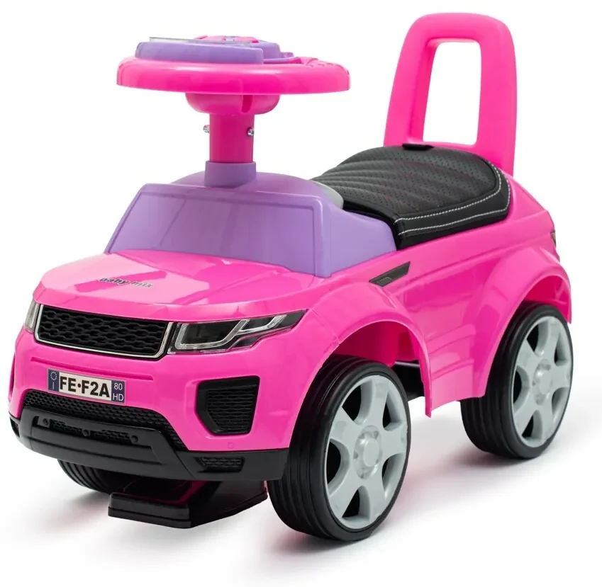 Detské odrážadlo SUV Baby Mix Prime ružové v koži