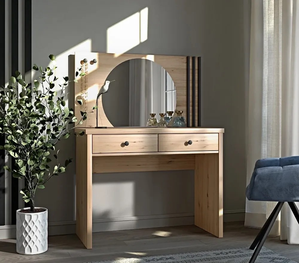 Zrkadlo KOLI C-21, remeselne spracovaný dub