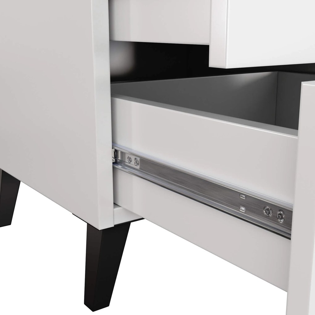 Komoda MOBI K-03 bílá/černá