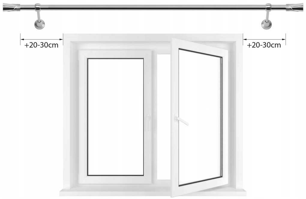 Dekorstudio Garniža dvojradová BASIC zlatá 19mm Dĺžka: 440cm, Typ uchytenia: Držiak dvojitý modern, Typ príslušenstva: Bez príslušenstva