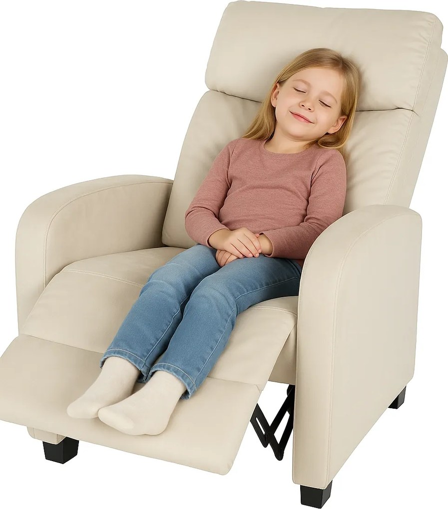 Relaxačné kreslo René rozkladacie béžové