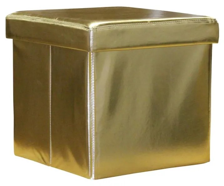 IDEA nábytok Sedací úložný box zlatý