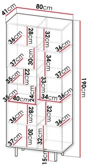 Regál Newelon R3D NW05 (čierna + zlatá) . Akcia -6%. Vlastná spoľahlivá doprava až k Vám domov. 1104874