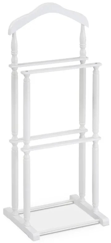 Němý sluha, výška 108 cm, masiv kaučukovník, bílý matný lak, nosnost 7 kg