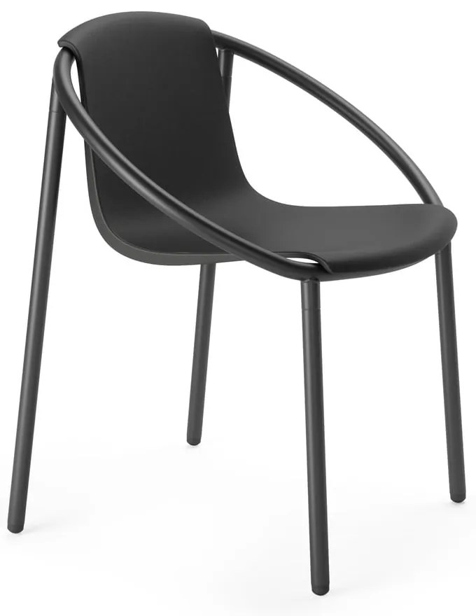 Čierna jedálenská stolička Ringo - Umbra