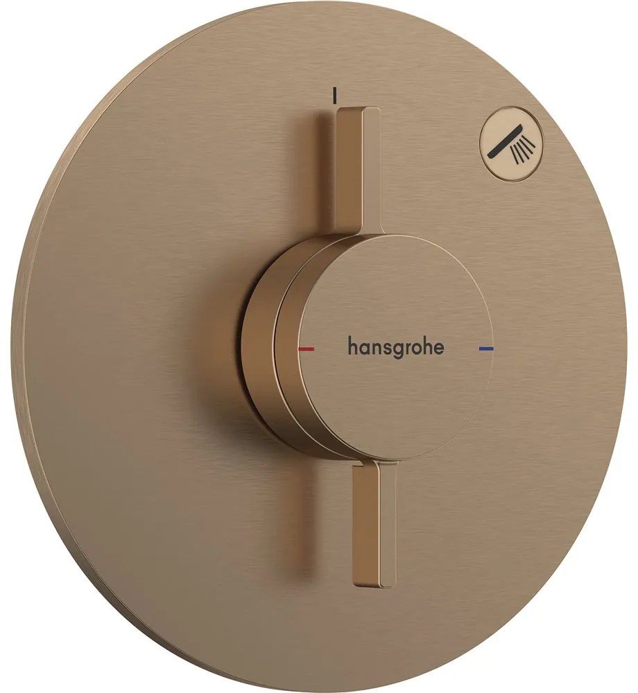 HANSGROHE DuoTurn S batéria pod omietku pre 1 spotrebič, kartáčovaný bronz, 75618140