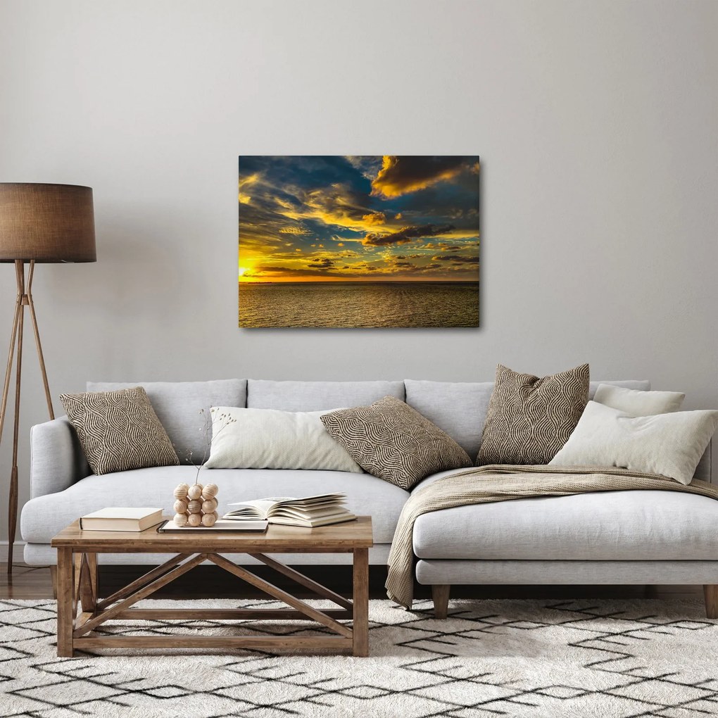 Západ slnka na mori (70x50 cm)