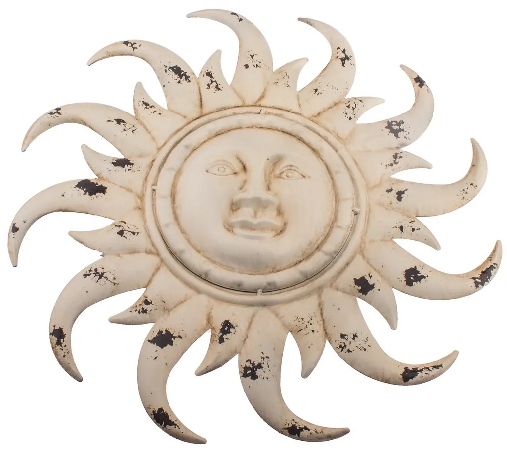 Kovová dekorácia na stenu Slnko, 50 x 50 x 3 cm