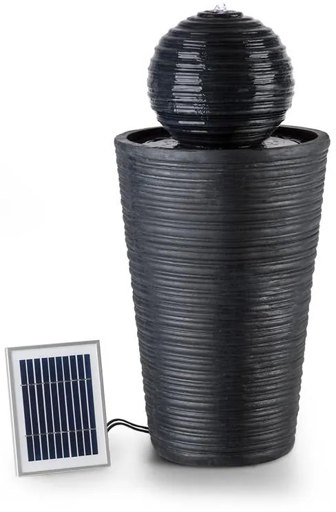 Blumfeldt Liquitorre XL, solárna fontána, 200 l/h, solárny panel, 2 W, akumulátor, LED, polyresin